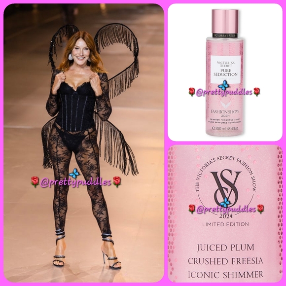 💎 3pc 🪽 VS 2024 Fashion Show Runway Shine Mist, Lotion & Lip Gloss Set 💎